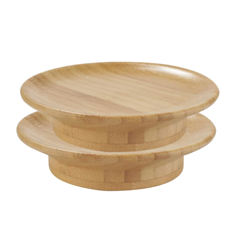 

2pcs Bamboo Wood Cup Lids Covers for Glass Dinnerware Charcuterie Topper Glasses Protective Reusable Drink Cover