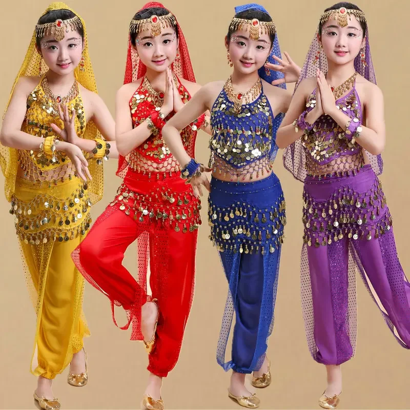 Kids cosplay Belly Dance Costumes Set Oriental Dance Girls Belly Dancing India Belly Dance Clothes Bellydance Child Kids Indian