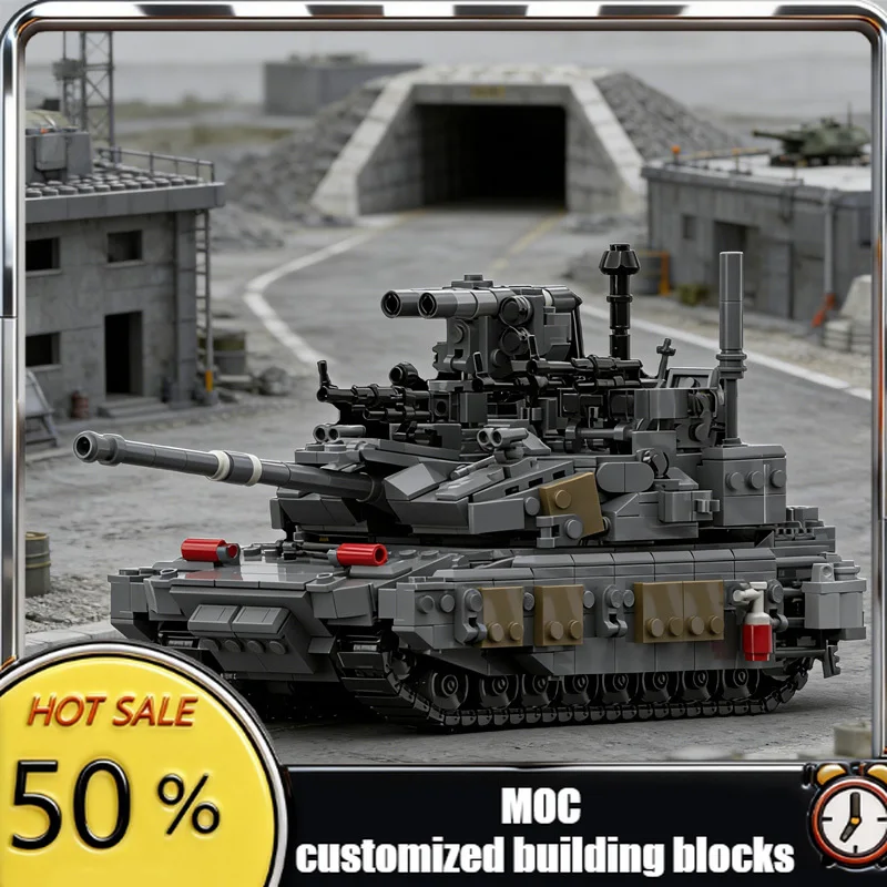 

1075 PCS Battle Tank Kit M3A2 Reaper SEP MOC Customize Modular Building Block Design Model Educational DIY Boy Toy Birthday Gift