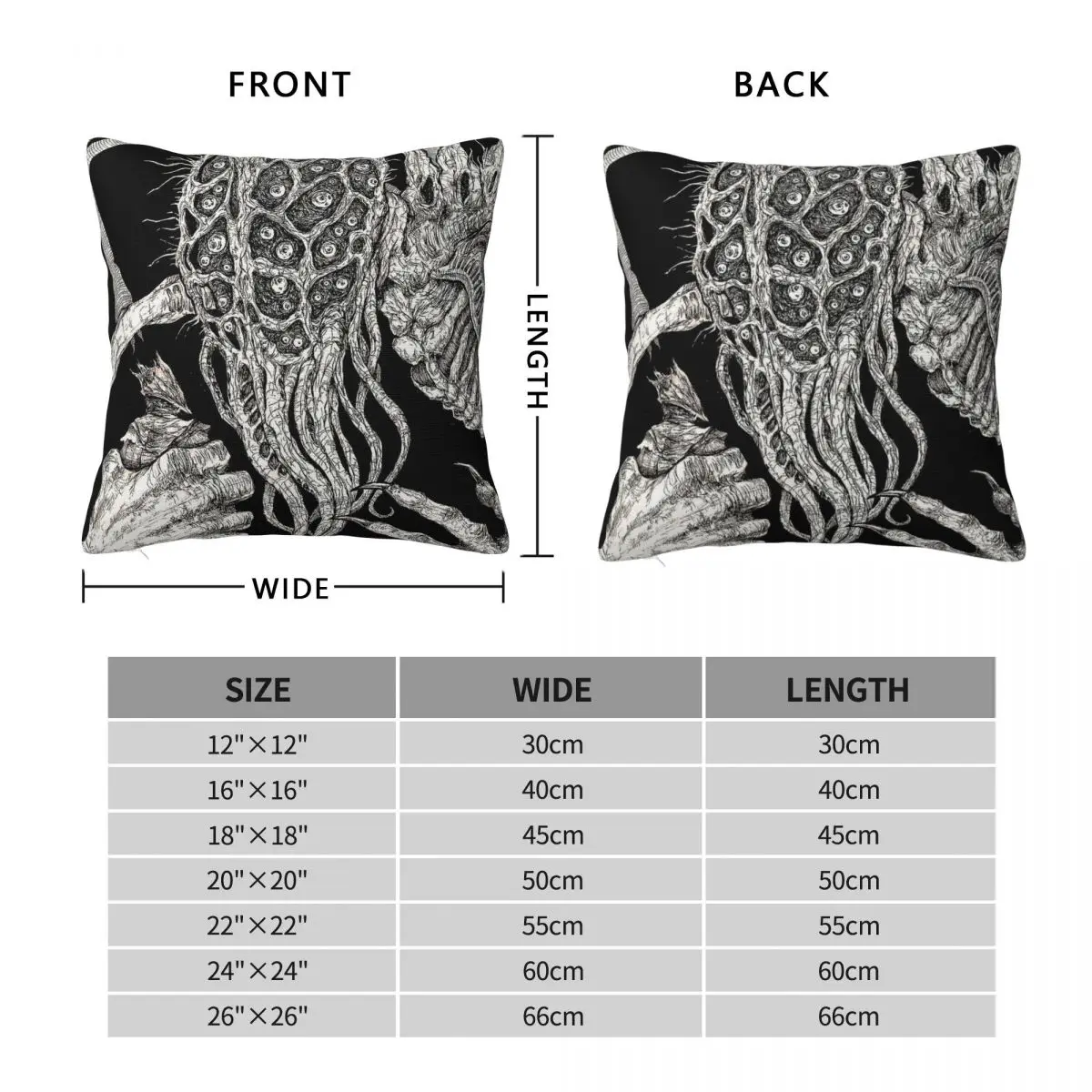 Bloodborne Amygdala Square Pillowcase Polyester Linen Velvet Pattern Zip Decorative Home Cushion Cover