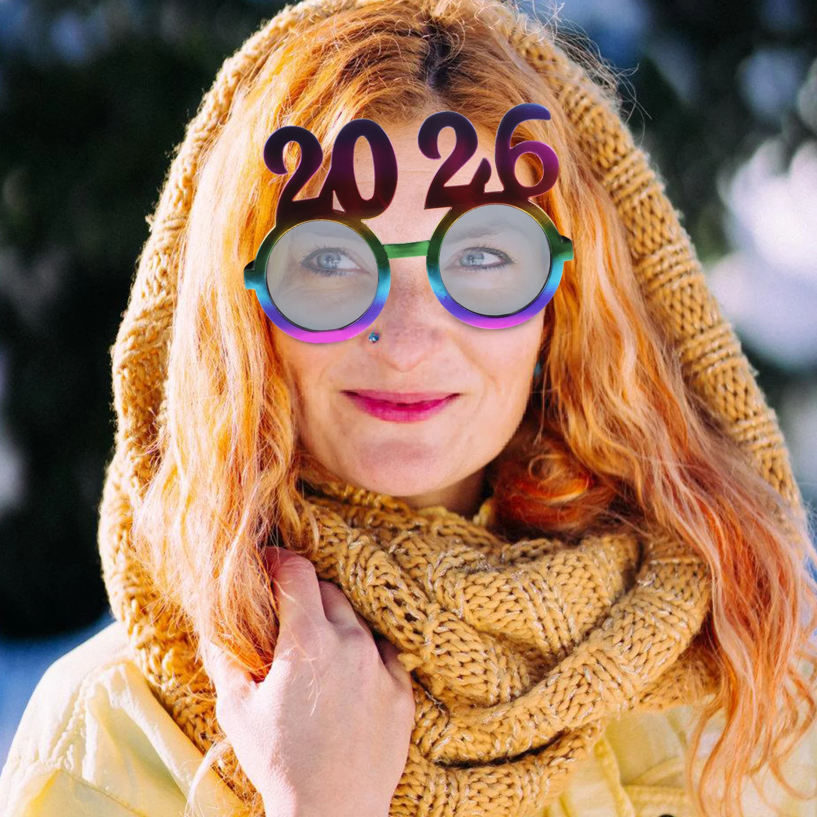 

3Pcs 2026 New Year Number Glasses Lightweight Fun Eyewear for Christmas Party Props Funny Glasses for New Year