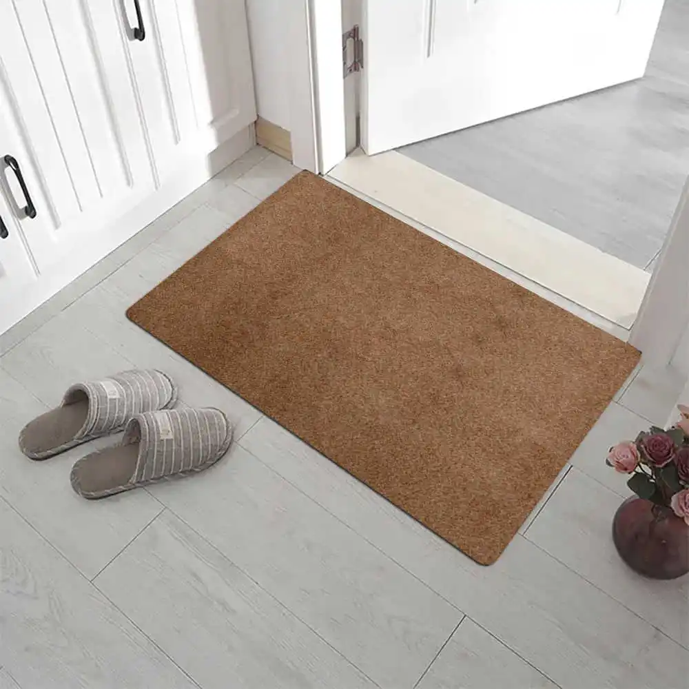 

Shoes Clean Doormat Entrance Door Mat 40x60cm Polyester Fiber Durable Waterproof TPR Rubber Anti-Slip Floor Carpet Hallway Rug