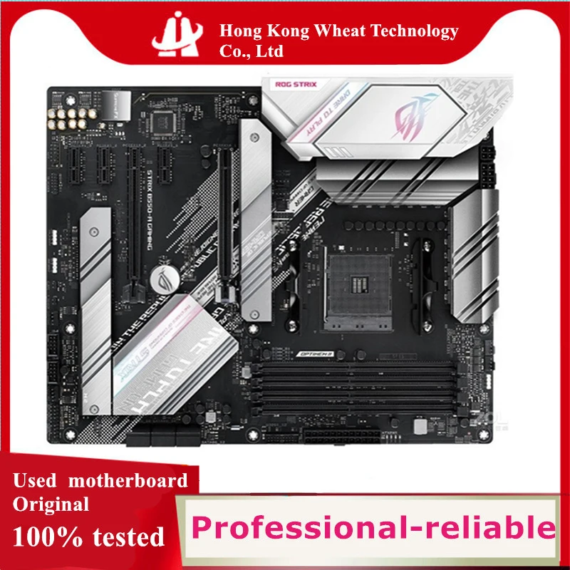 For AMD ROG STRIX B550-A GAMING motherboard Used original Socket AM4 B550 DDR4 128GB M.2 NVME USB3.0 SATA3 Desktop Mainboard