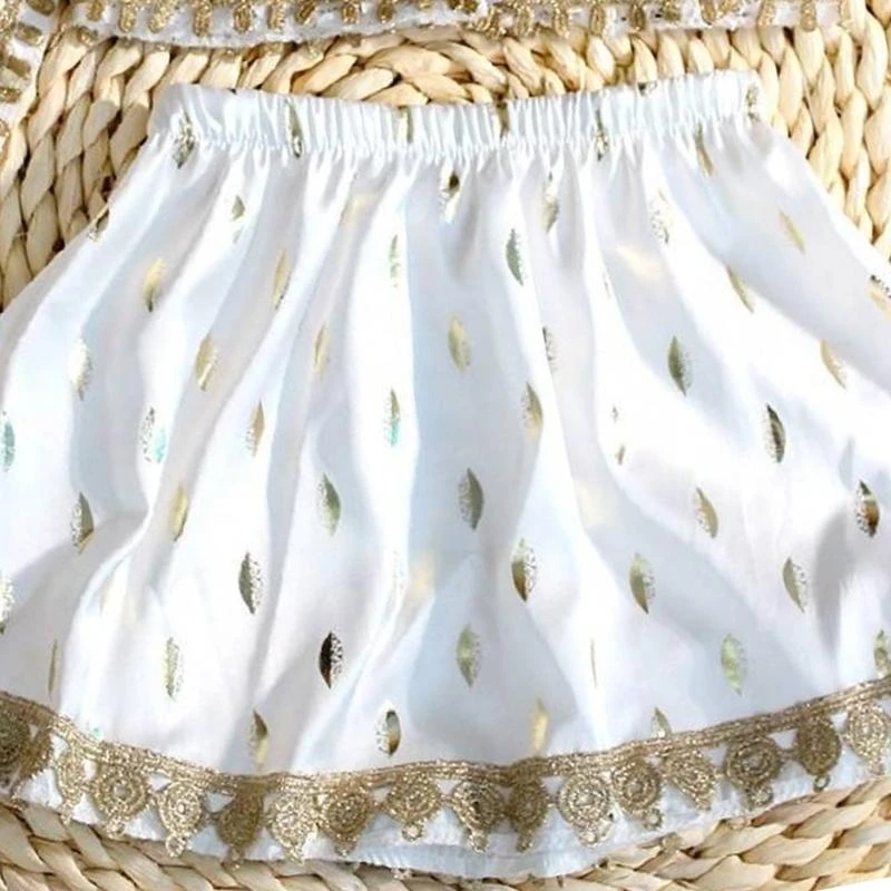 

J15U Girls Photoshoots Costume Bohemian Charm Embellished Skirt with Matching Tops