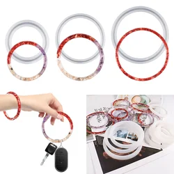 Round Circular Bracelet Silicone Molds DIY Multiple Sizes Keychain Bracelet Jewelry Epoxy Silicone Molds For Resin Making Craft