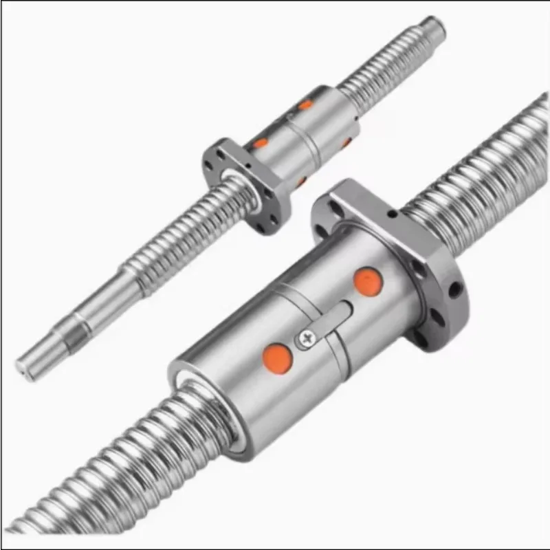 16mm/20mm/25mm/32mm/40mm High Precision Ball Screw Set Bearing DFU1605/1610/2005 CNC Router Kit Ground Double Nut Machined view 2