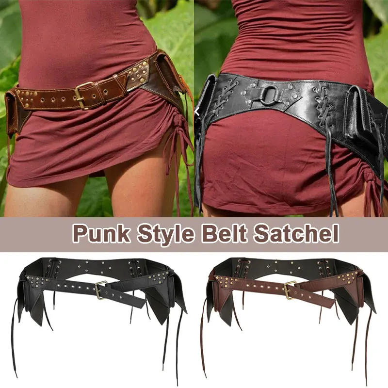 

Medieval Waist Bag Renaissance Viking Knight Pirate Cosplay Pouch Pocket Travel Outdoor Waist Protector Belt Bag