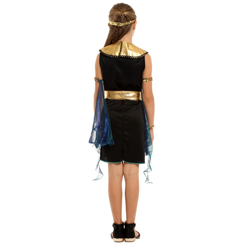 Kids Boy Girl Ancient Egypt Pharaoh Cleopatra Costumes Cosplay Costume Princess Prince Family