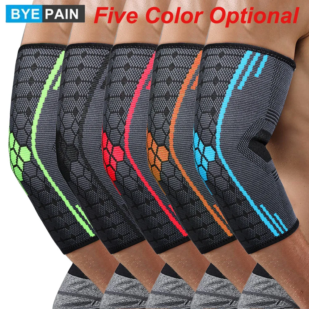 

BYEPAIN 1Pcs Elbow Compression Sleeves Tennis and Golfer's Support Brace for Men and Women, Innovative Breathable Elastic Blend