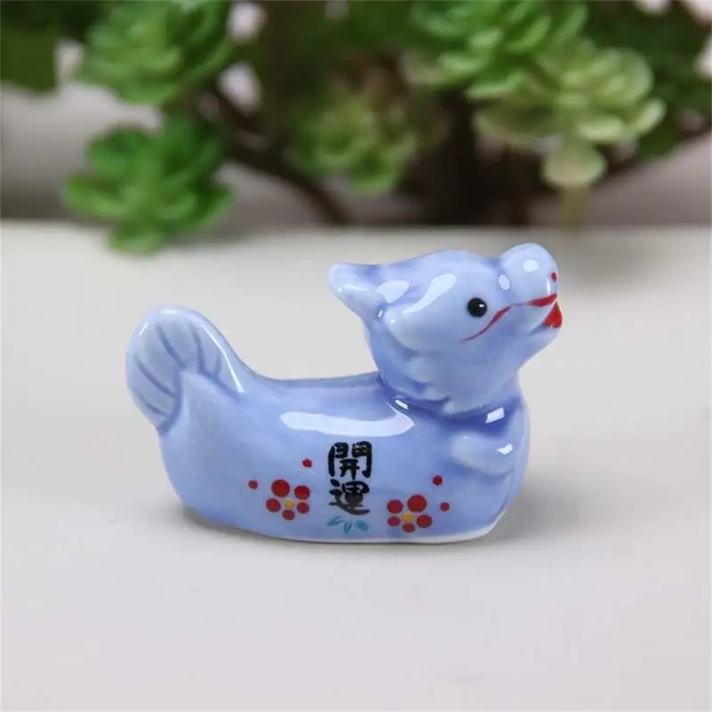 1pc Spoon Fork Rest Tableware Storage Luck Dragon Panda Cutlery Stand Chinese Dragon Chopsticks Holder Ceramic Fork Knife Racks