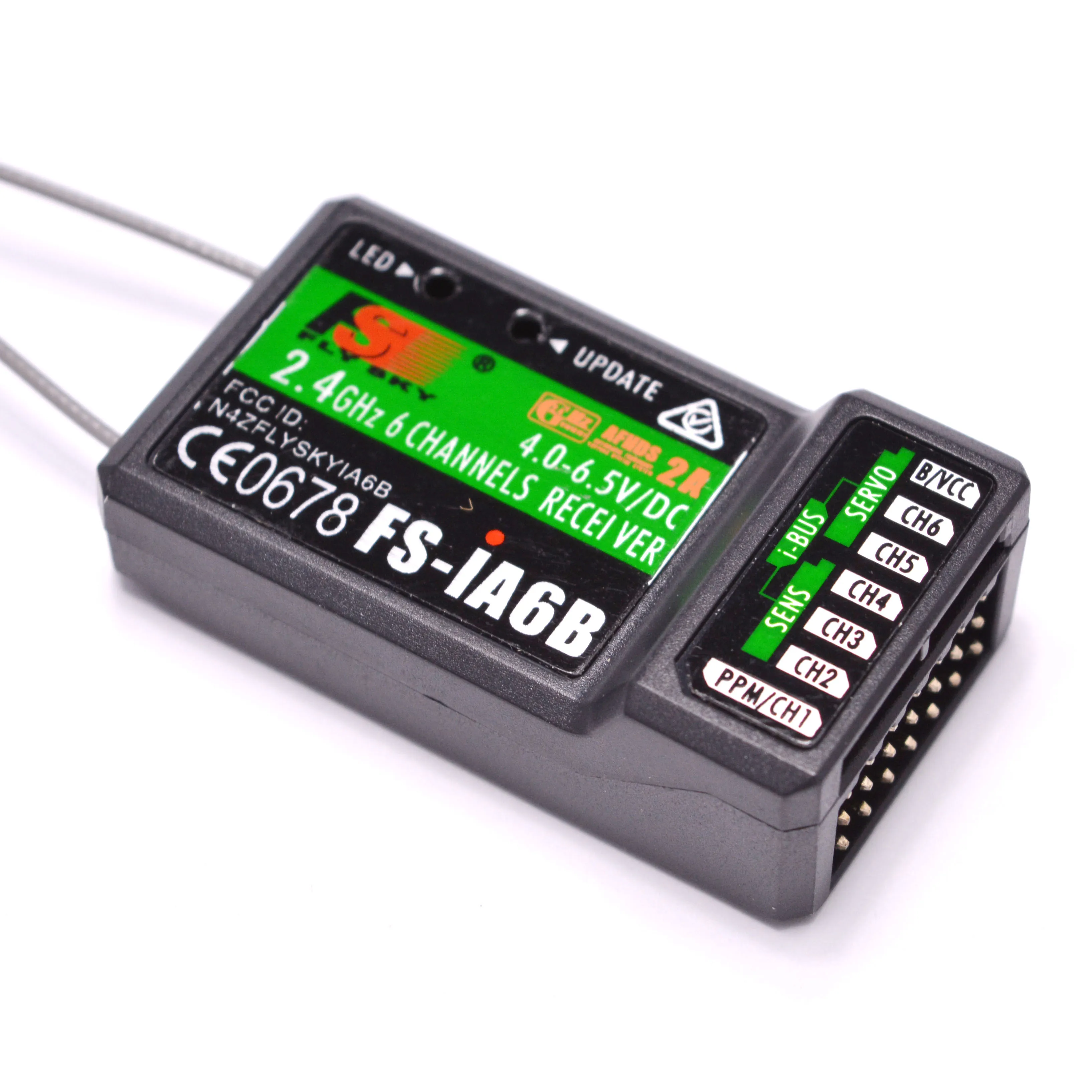 Flysky 2.4G 6CH FS-iA6B iA6B Receiver PPM Output With iBus Port Compatible with FS-i4 FS-i6 FS-i10 Transmitter