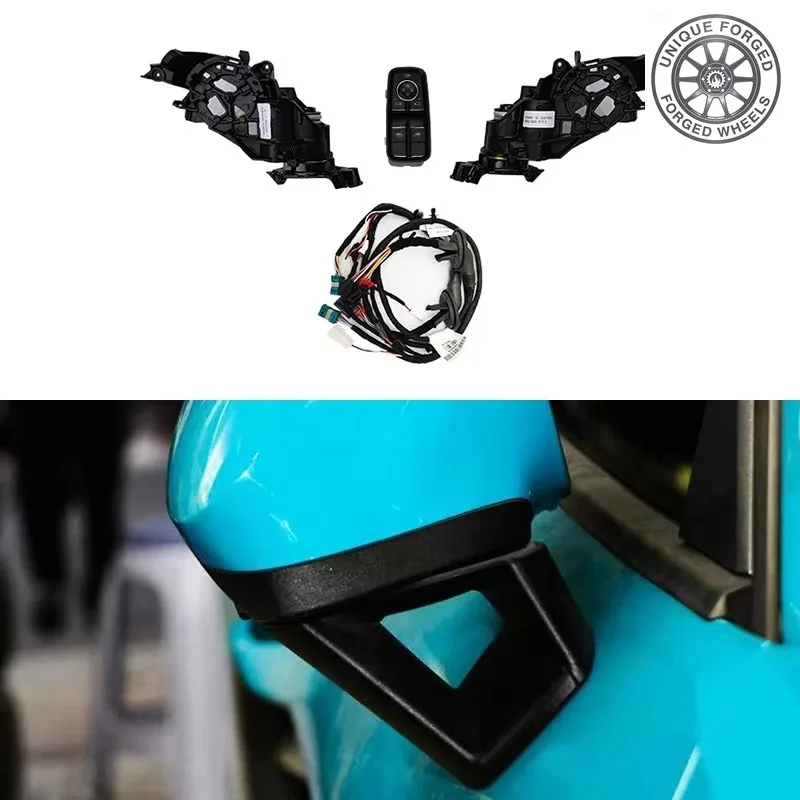 26 Style New Condition Upgrade Electric Folding Rearview Mirror For 718 Boxster Cayman 911 991