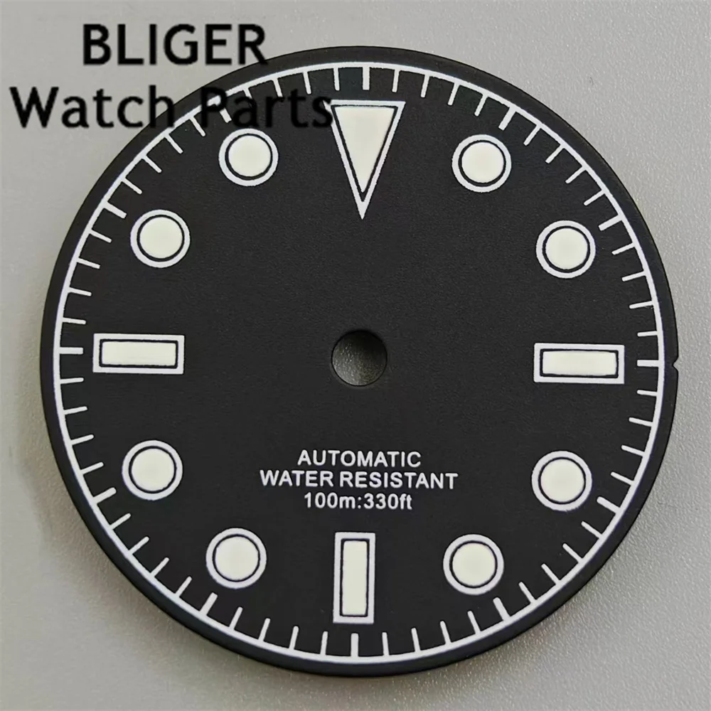 BLIGER-Cadran de montre noir et vert Shoous Fit, 29mm Sterys, NH35 ETA2824, placage 2836, zhu2813 DG3804 MIYOTA8gem PT5000, mouvement