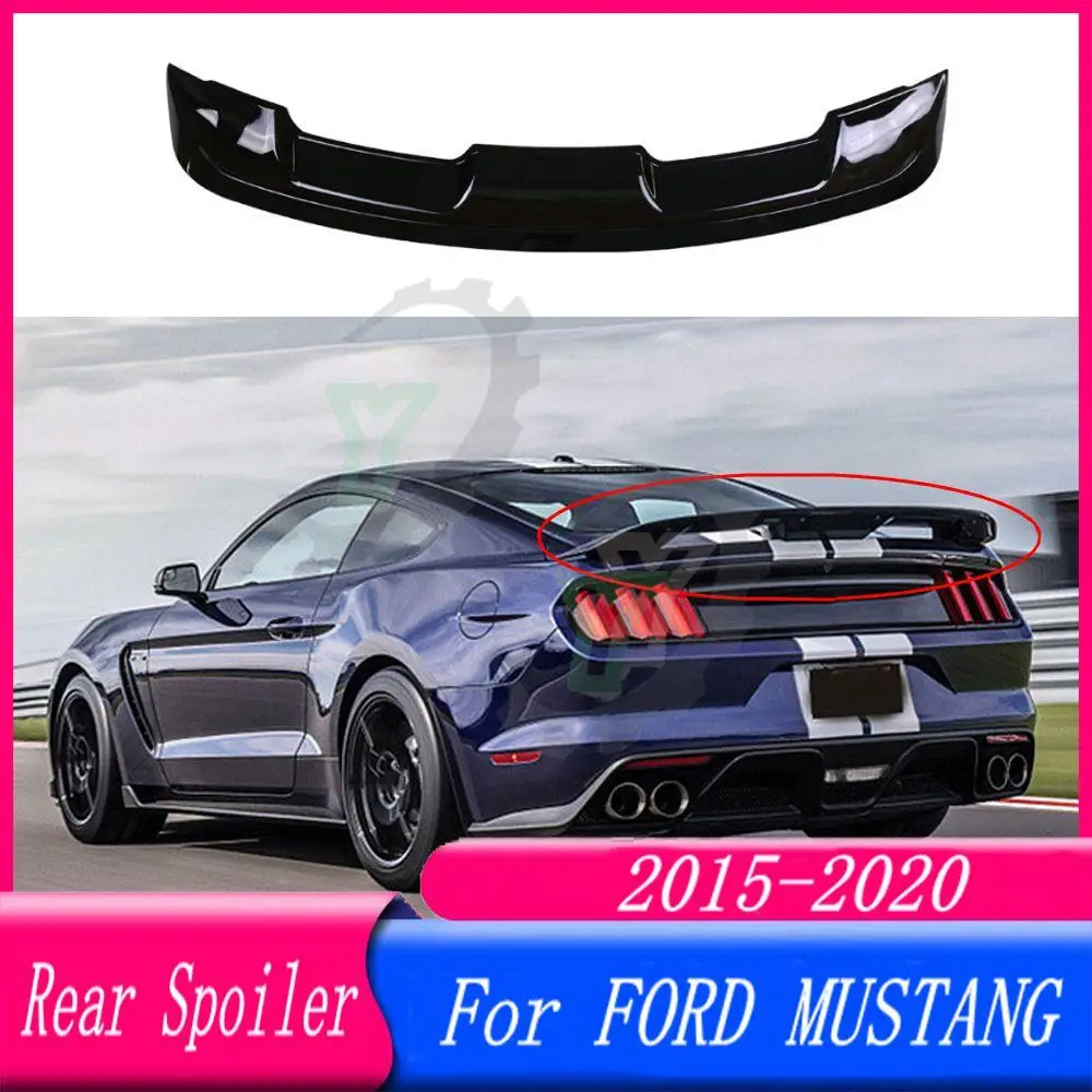 Kualitas Tinggi ABS Plastik Mobil Belakang Bagasi Spoiler Belakang Sayap Bibir Trim untuk FORD MUSTANG 2015 2016 2017 2018 2019 2020 GT500 Gaya