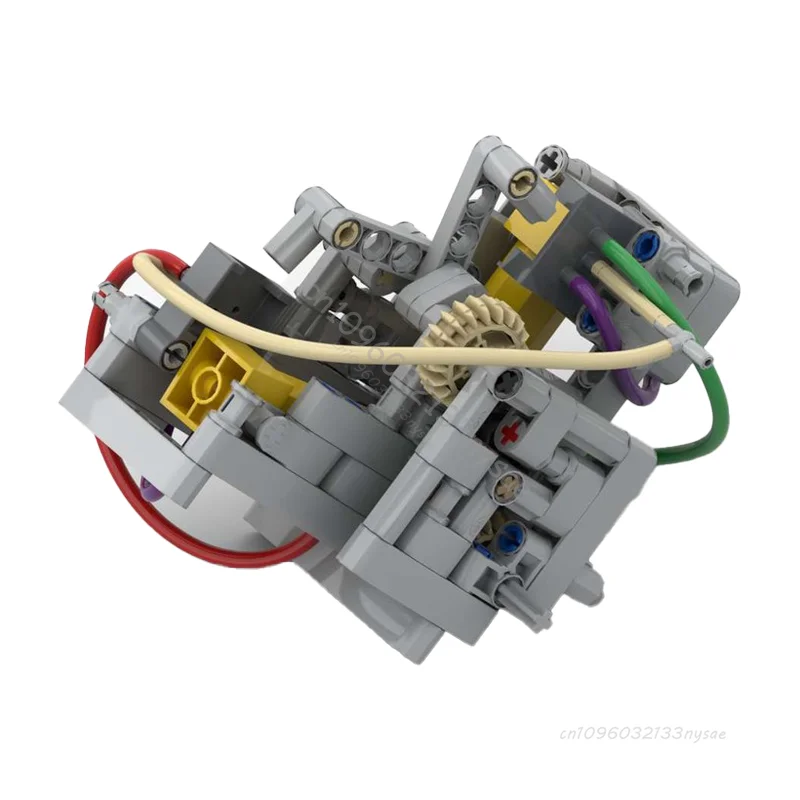 Nuevo motor neumático MOC personalizado V2 Compatible 47225 piezas neumáticas tanque de aire cilindro bomba interruptor manguera aire potencia ladrillo juguete