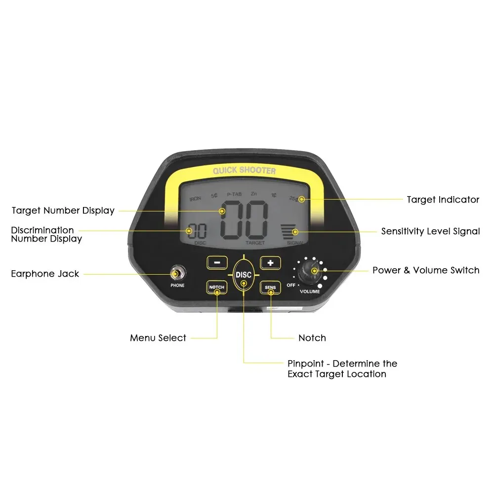 MD-4060 High Sensitivity Metal Detector Professional Underground Gold Detectors Pinpointer Detecting Jewelry Treasure Hunter