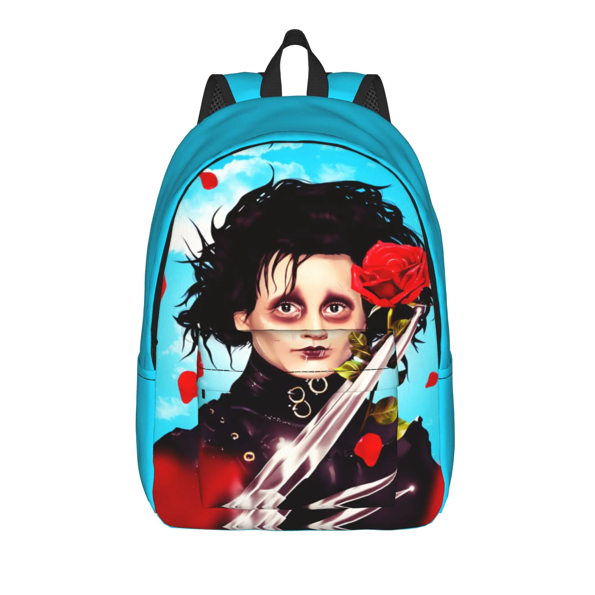 Edward Scissorhands Backpack  Kawaii Backpacks Teen Outdoor Style Breathable High School Bags High Quality Rucksack
