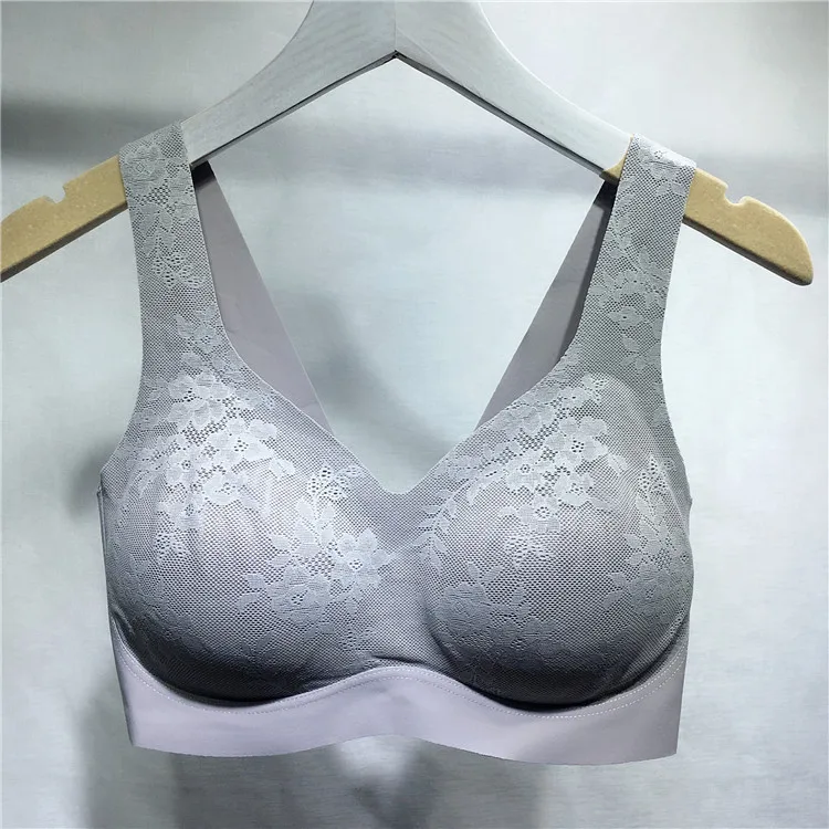 

Japan inspected underwear women's No underwire sports wipe chest Wrap bra reassuring Lace Invisible Breasted bra SP988