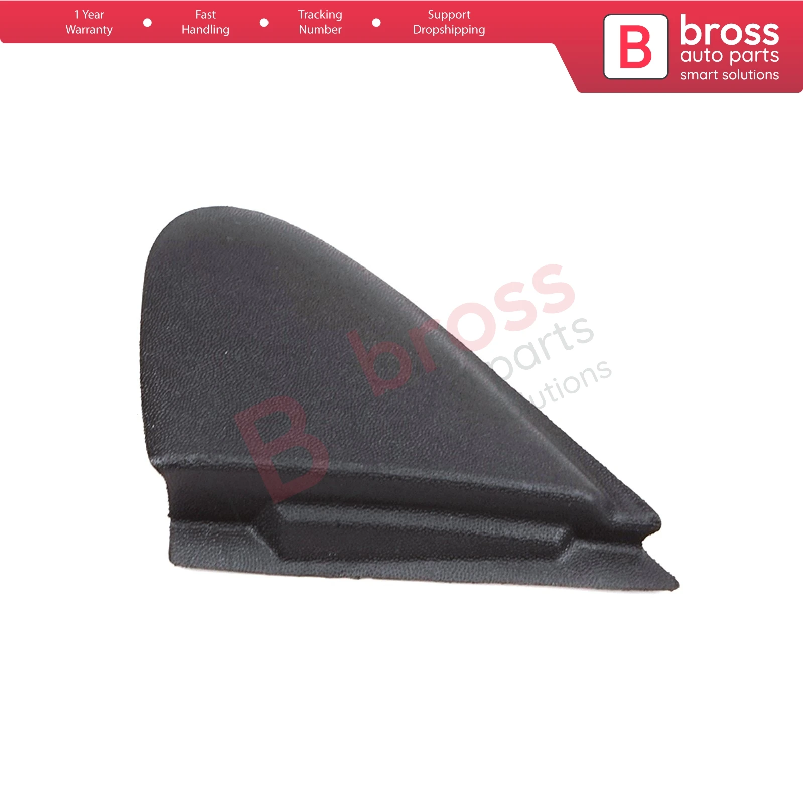 BSP1133-1 LEFT Side Wing Exterior Mirror Triangle Fender Corner Trim Plastic Cover for Renault Megane MK3 Fluence 638750012R