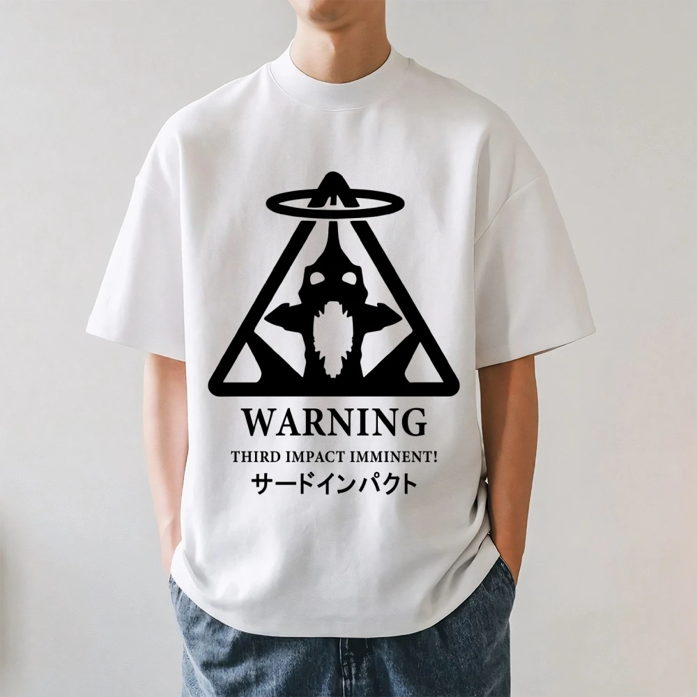2026 New Evangelion Japanese Style Print T-shirt Short Sleeve T-shirt Men's and Women's T-shirt Men's Tops Harajuku Streetwear