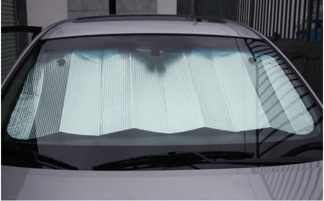  1PC Car Sunshade Front Windscreen Thickened Aluminium Foil Heat Insulation Curtain Car Summer Sunshade Sunscreen Car Supplies 