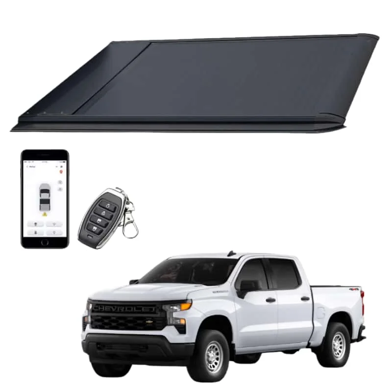 

Factory Supply Electric Retractable Aluminum Alloy Waterproof Locking Tonneau Cover Roller Lid for Silverado C