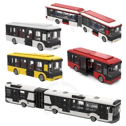 240Pcs City Bus Car Model Vehicle MOC Building Blocks Brick Toys Construction Gift Display Present
