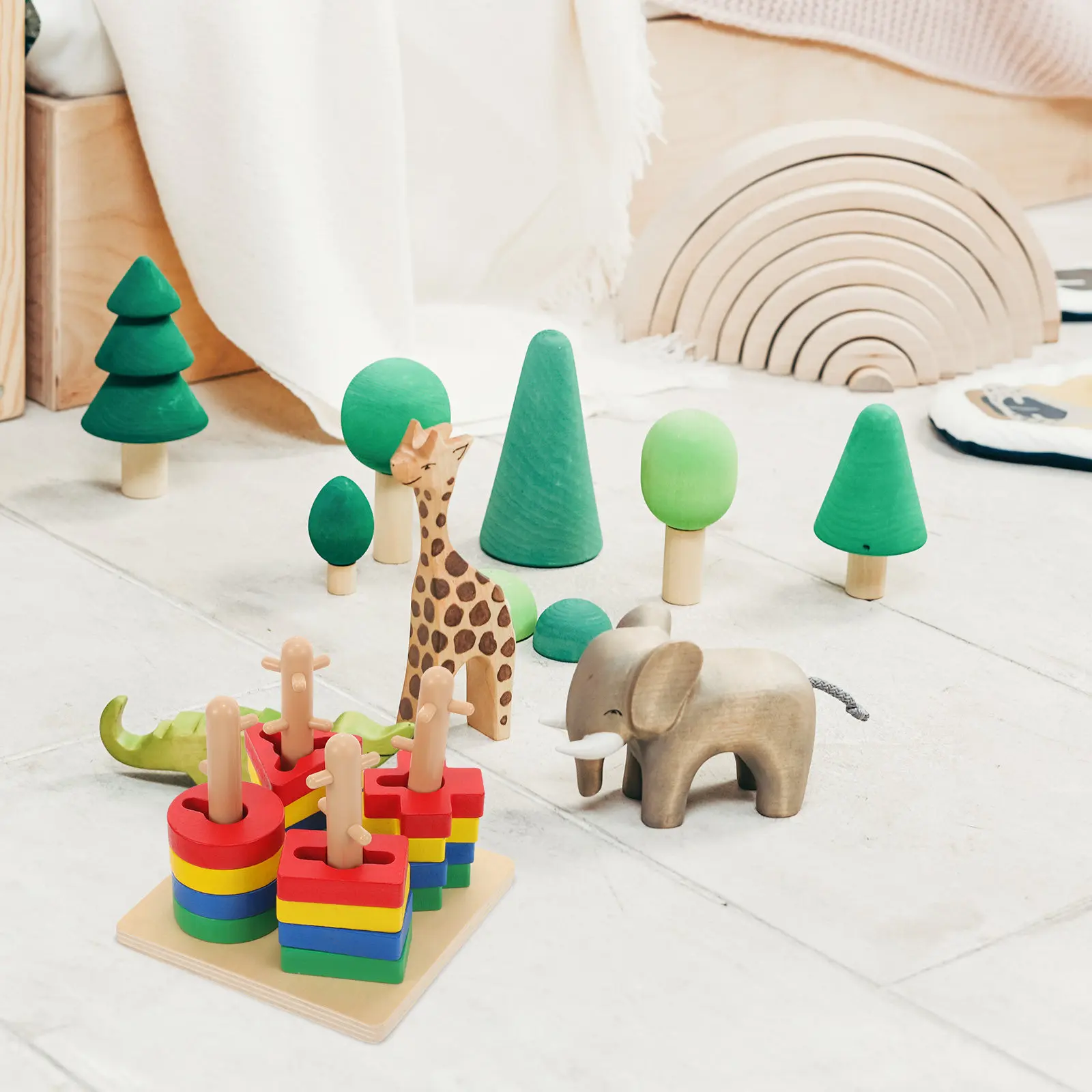 1セットのカラフルな木製幾何学教育ゲーム、子供、赤ちゃん、幼児向け、早期学習、認知発達、インタラクティブプレイ