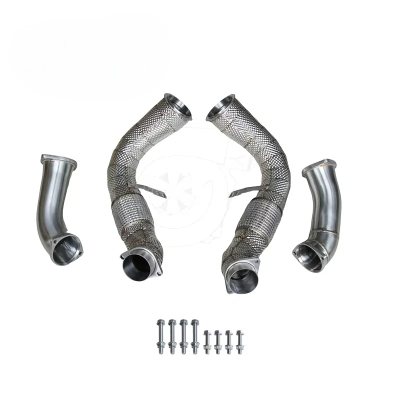 

Exhaust Downpipe for BMW G90 S68 2025+ with Heat Shield