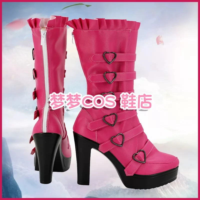 Draculaura Cosplay Shoes Boots Monster Fantasy Halloween Carnival Party Boots Anime High School Shoes