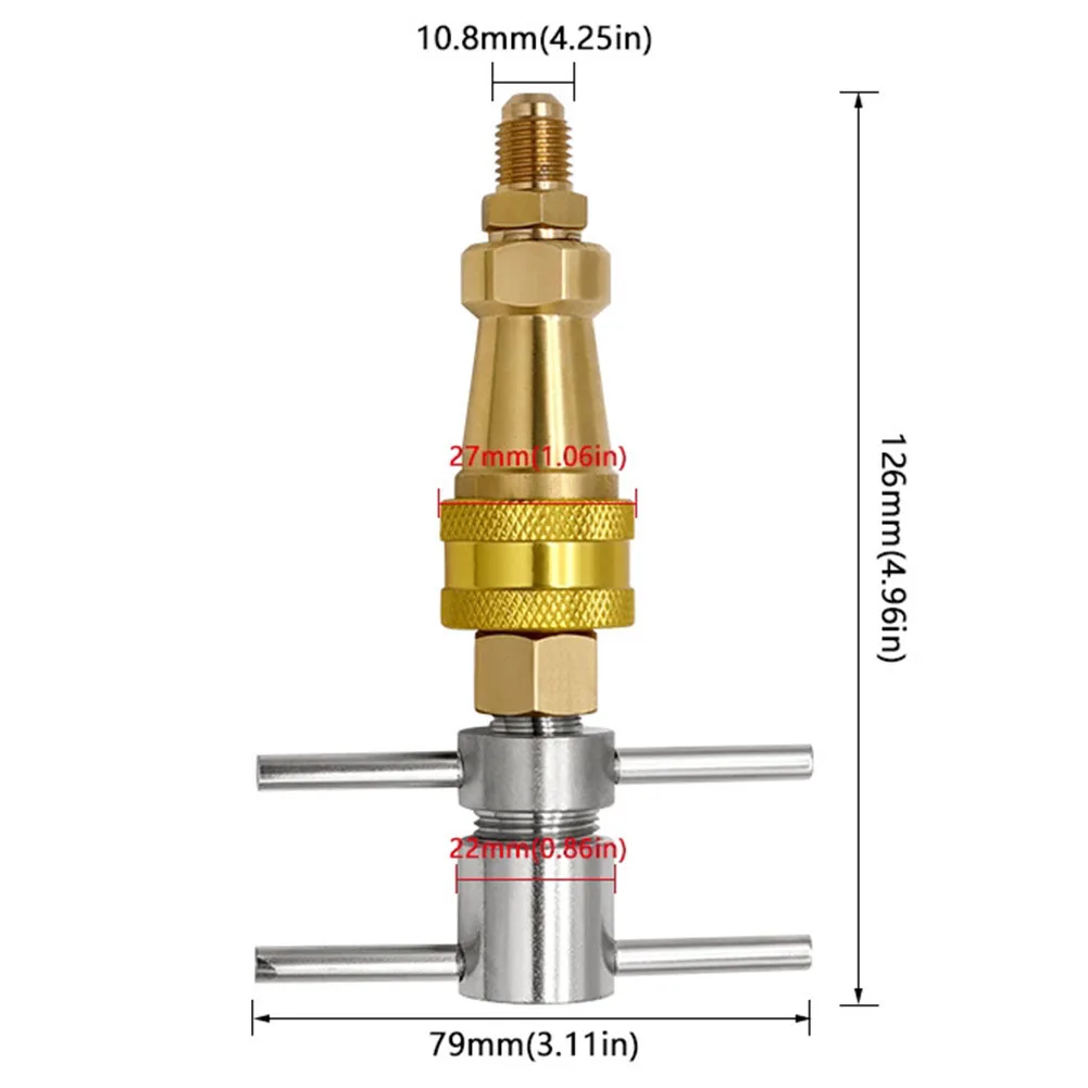 Tools High Pressure Washer 1/4 Inch FNPT Refrigerator Quick Coupling Brass Washer Quick Connect Plug