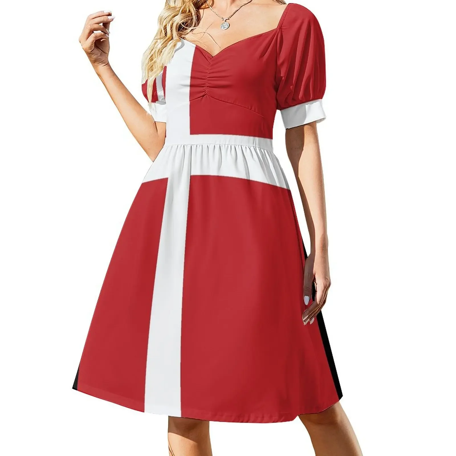 Danish Flag Sleeveless Dress Cocktail of dresses cocktail dresses Dress