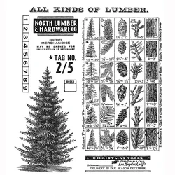 Winter Woodlands Christmas Tree Clear Silicone Stamp Diy Card Album Making Scrapbooking Crafts Stencil New 2023