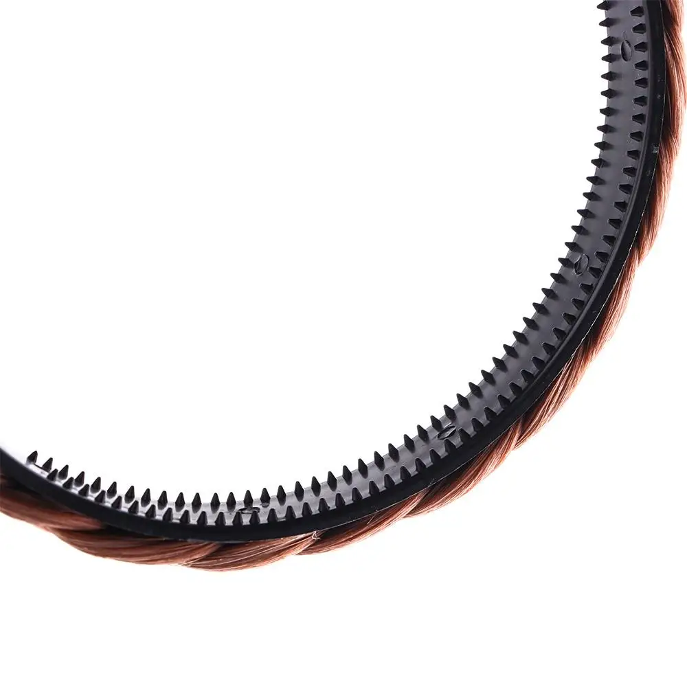 結婚式ヴィンテージ風伸縮性ヘッドウェアヘアアクセサリー女性用編み込みヘッドバンドツイストウィッグヘッドバンドヘアバンド合成ウィッグ