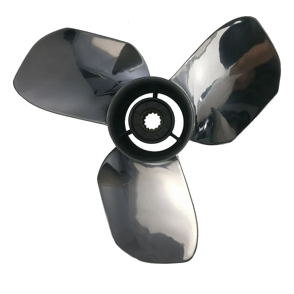 Propeller 12*14 Stainless For 35-60HP Matched For  Outboard Silver Stainless Marine Propeller