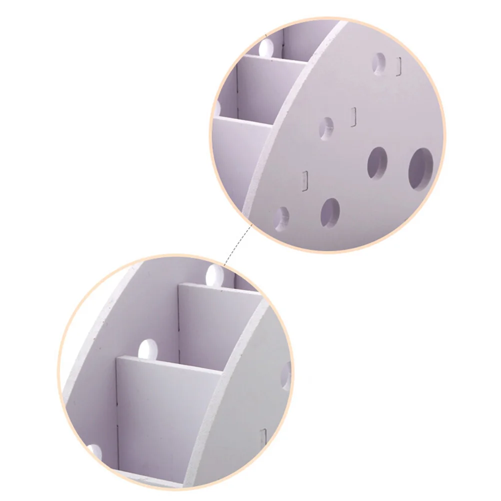 

Remote Control Box White Desktop Organizer 4 Compartments Space Saving Stationery Holder For Desk File Folder Container