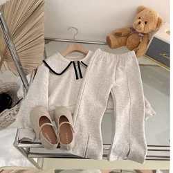 Baby Boy Girl Clothing Sets Children Pullover Sweatshirts + Cotton Sports Pants 2pc Kids Clothes Girls New Suit