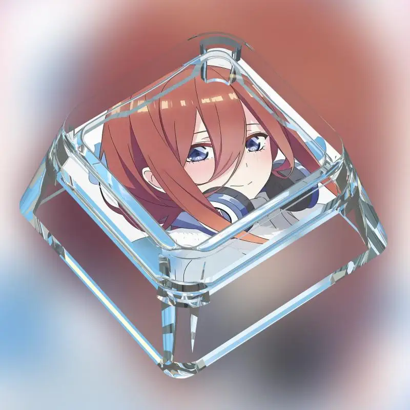 Nakano Sanjiu Anime Keycaps Cross Axis Mechanical Keyboard Transparent Pc Gaming Keyboard Collection Gifts Customized Keycaps