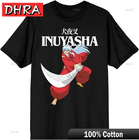 Anime japonês dos desenhos animados sesshomaru engraçado inuyasha harajuku ropa de mujer kawaii camisas gráficas femininas topos roupas streetwear t