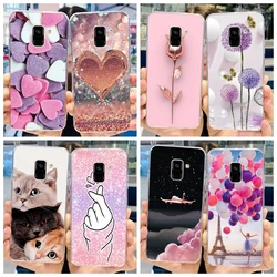 For Samsung Galaxy A8 2018 / A8 Plus 2018 Case A530F A730F Silicone Cover Popular Dandelion Flower Soft TPU Phone Case Protector