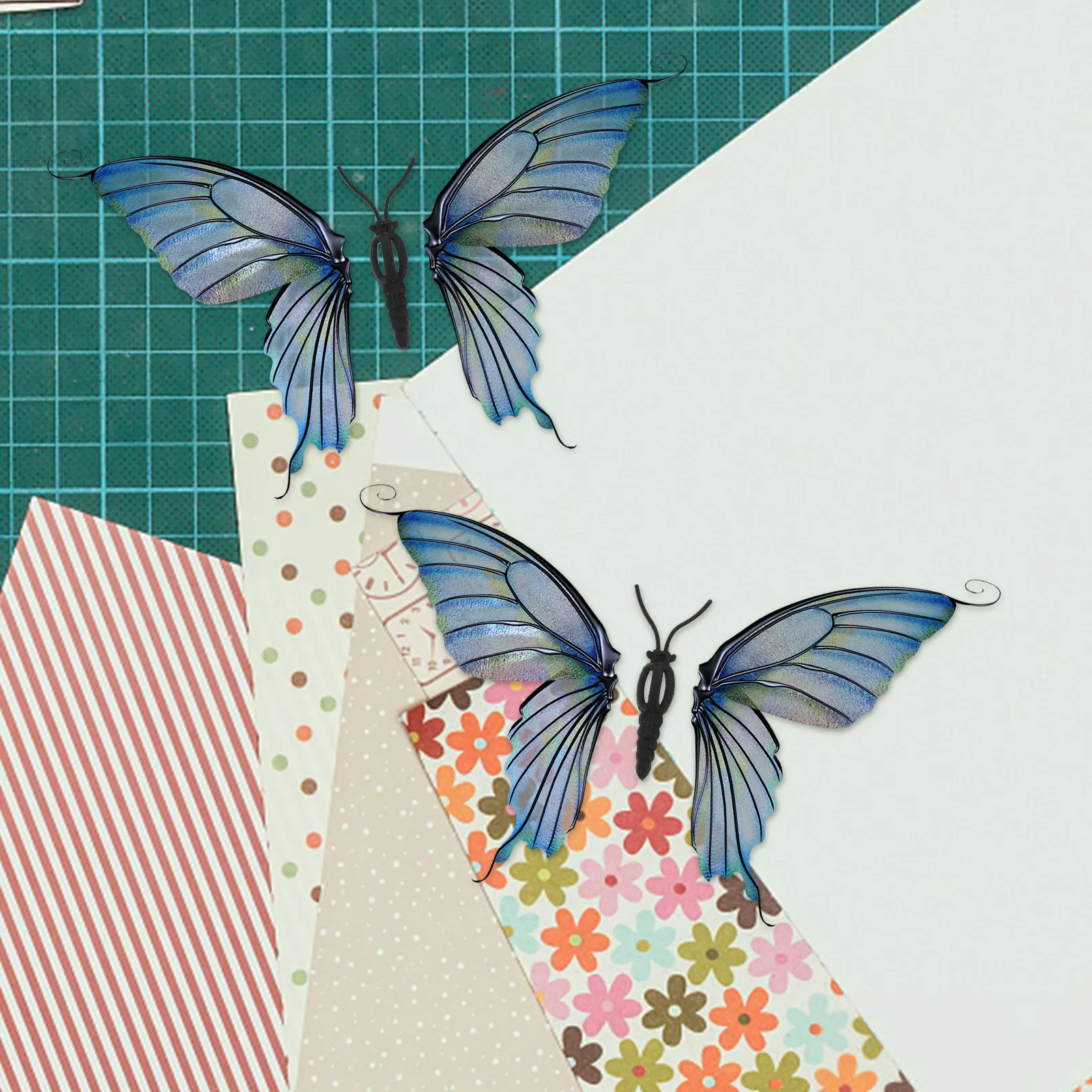 50Pcs Safe ABS Butterfly DIY Antenna Components Creative Butterfly Craft Making Accessories for Educational Art Activities