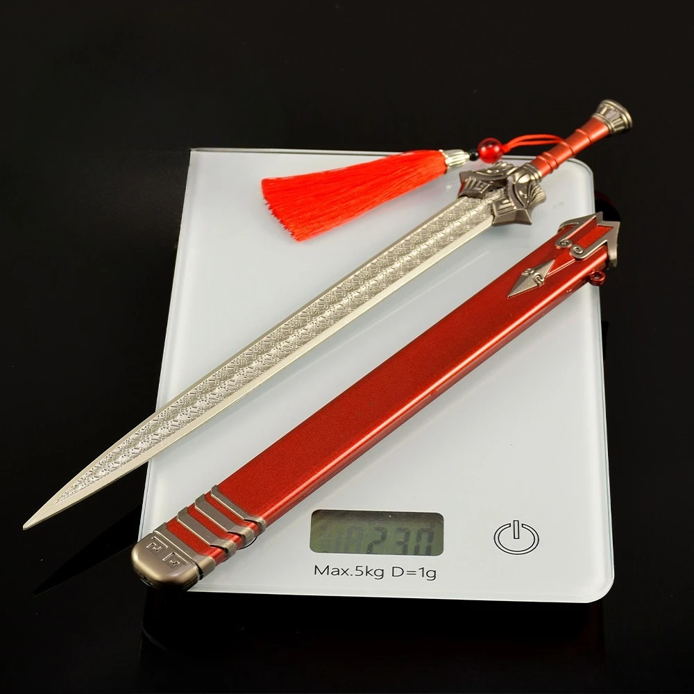 30 CM 중국 애니메이션 주변기기 검 금속 공예 모델 Collectible Desk 장식품 남자 친구를위한 크리 에이 티브 생일 선물 소년 장난감