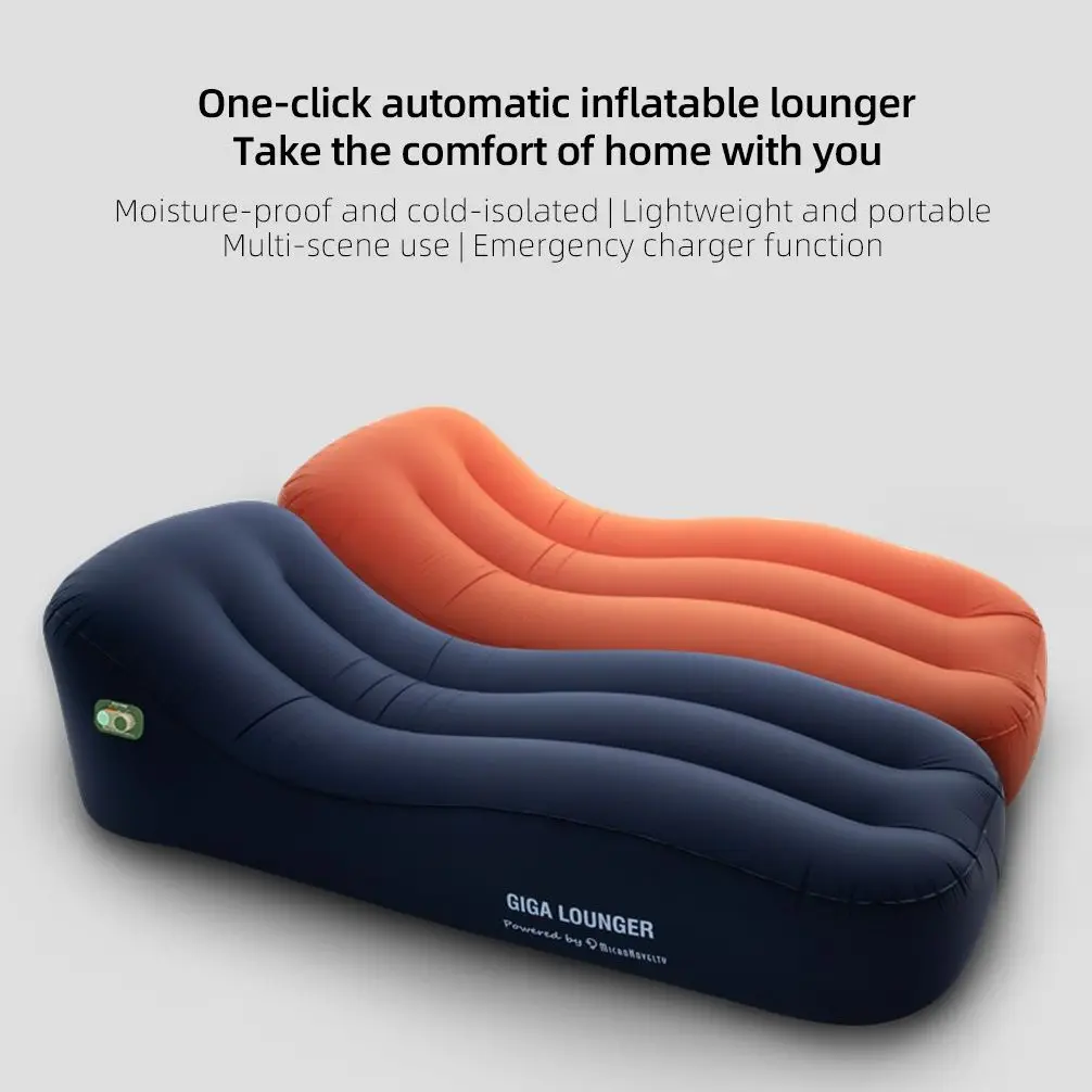 GIGA Lounger GS1 One-Key Automatic Inflatable Lounger Portable Thick Rechargeable Outdoor Camping Beach Air Bed Sofa Mat