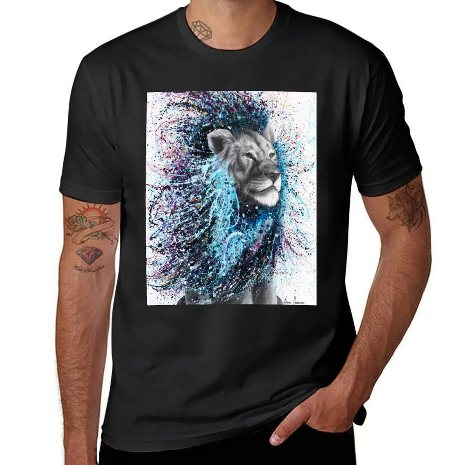 

Dream Of A Lion T-Shirt for a boy blanks Aesthetic clothing customs men graphic t shirts