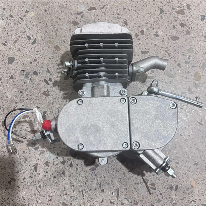 

5500RPM 80CC 2-Stroke Silver Bicycle Engine Kit, 1.85KW, CDI Motor For 26Inch-28Inch Bike Conversion