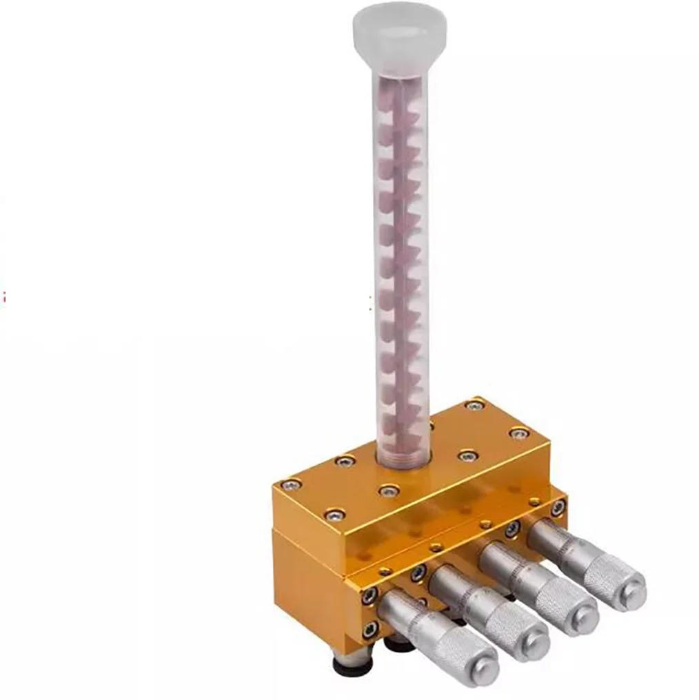 Dispensing Valve Glue Diverter With Micrometer Scale Fine Adjustment To Accurately Control The Glue Output