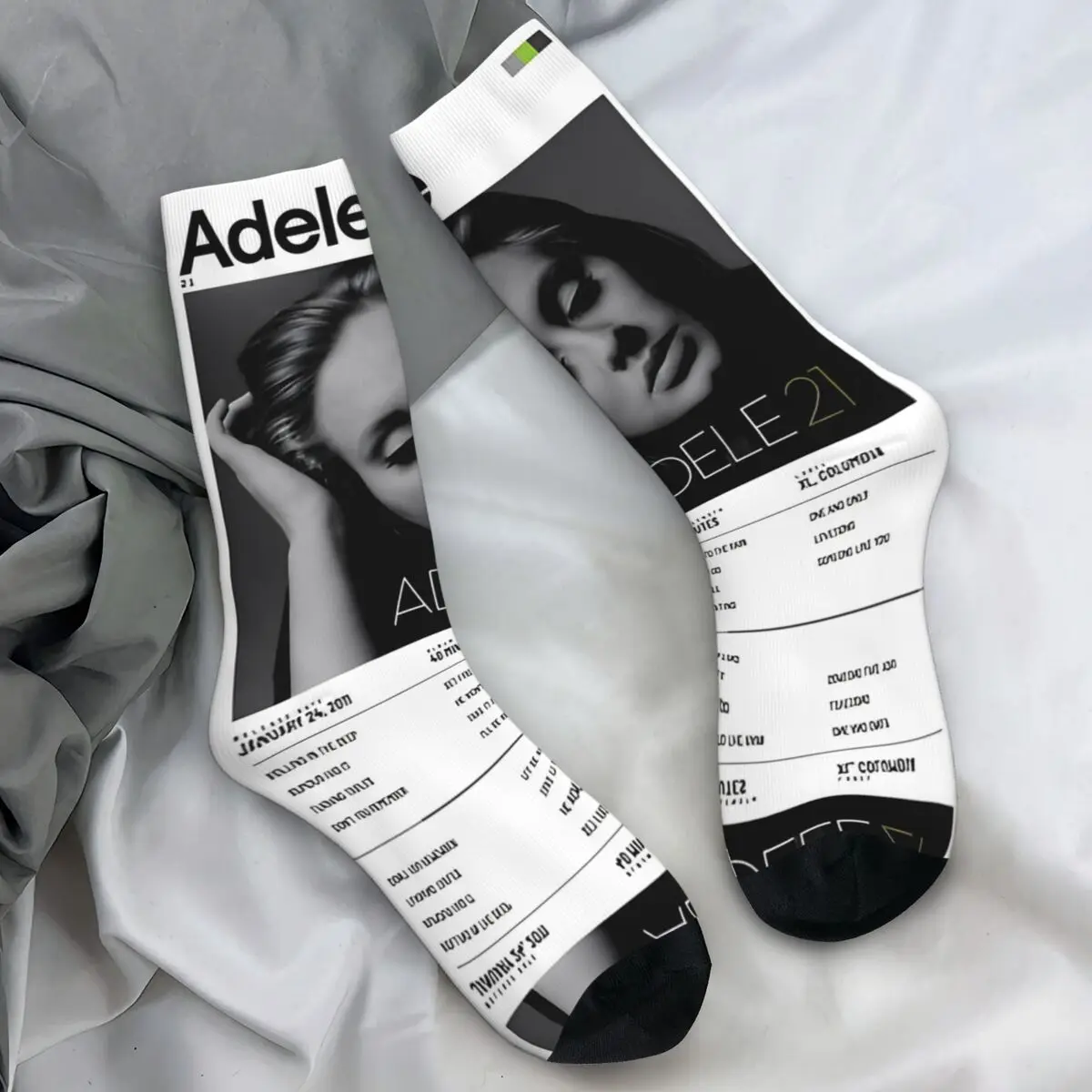 Adele Munich Tour August 2024 Socks for Women Men Accessories All Season Cozy Long Socks Sweat Absorbing