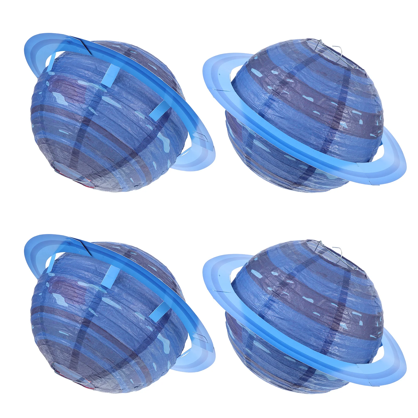

4Pcs Paper Planet Lanterns Vibrant Colorful Hanging Decorations for Classroom Birthday Party Space Theme Room Decor Party