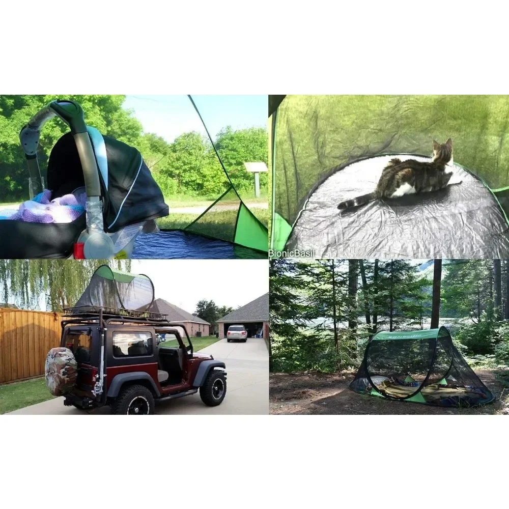 A  1-Person Popup Screen Tent (Tarp Floor)