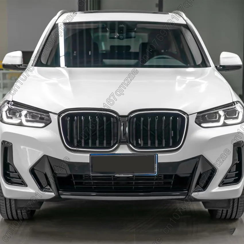 With Litgt LED Grill Front Radiator Kidney Bumper Hood Grilles Replacement For BMW X3/X4 G01 G02 M40i 20i 30i LCI 2022-2024